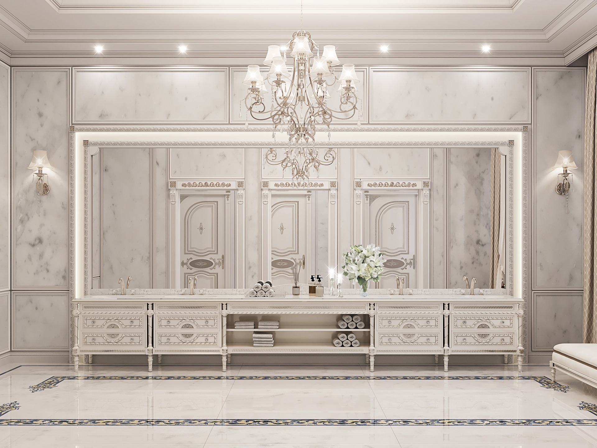 Eclectic Italian kitchen island design showing material pairing