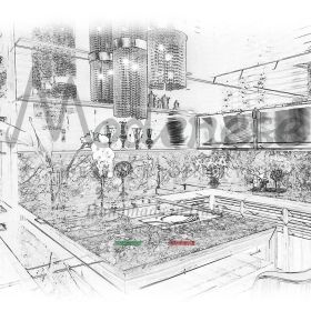 эклектичный дизайн столешниц для современных кухонь