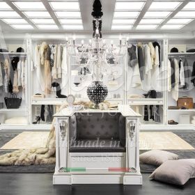 aménagement intérieur d'un dressing de luxe