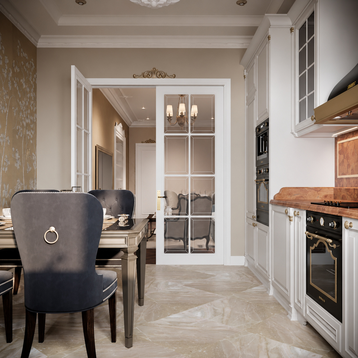 Country: مطبخ إيطالي كلاسيكي حسب الطلب by Modenese Bespoke - image 02