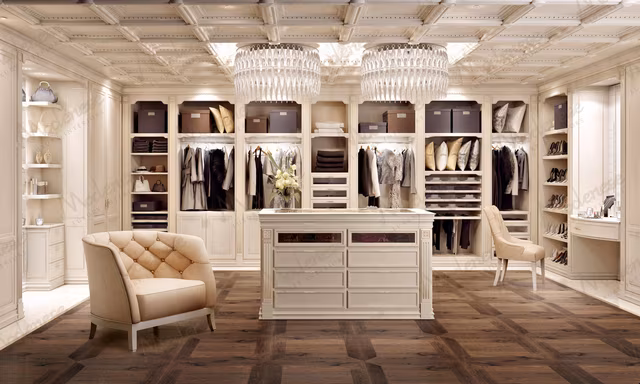 Provencal Walk-In Closet, Project in Cote D’Azul by Modenese Bespoke