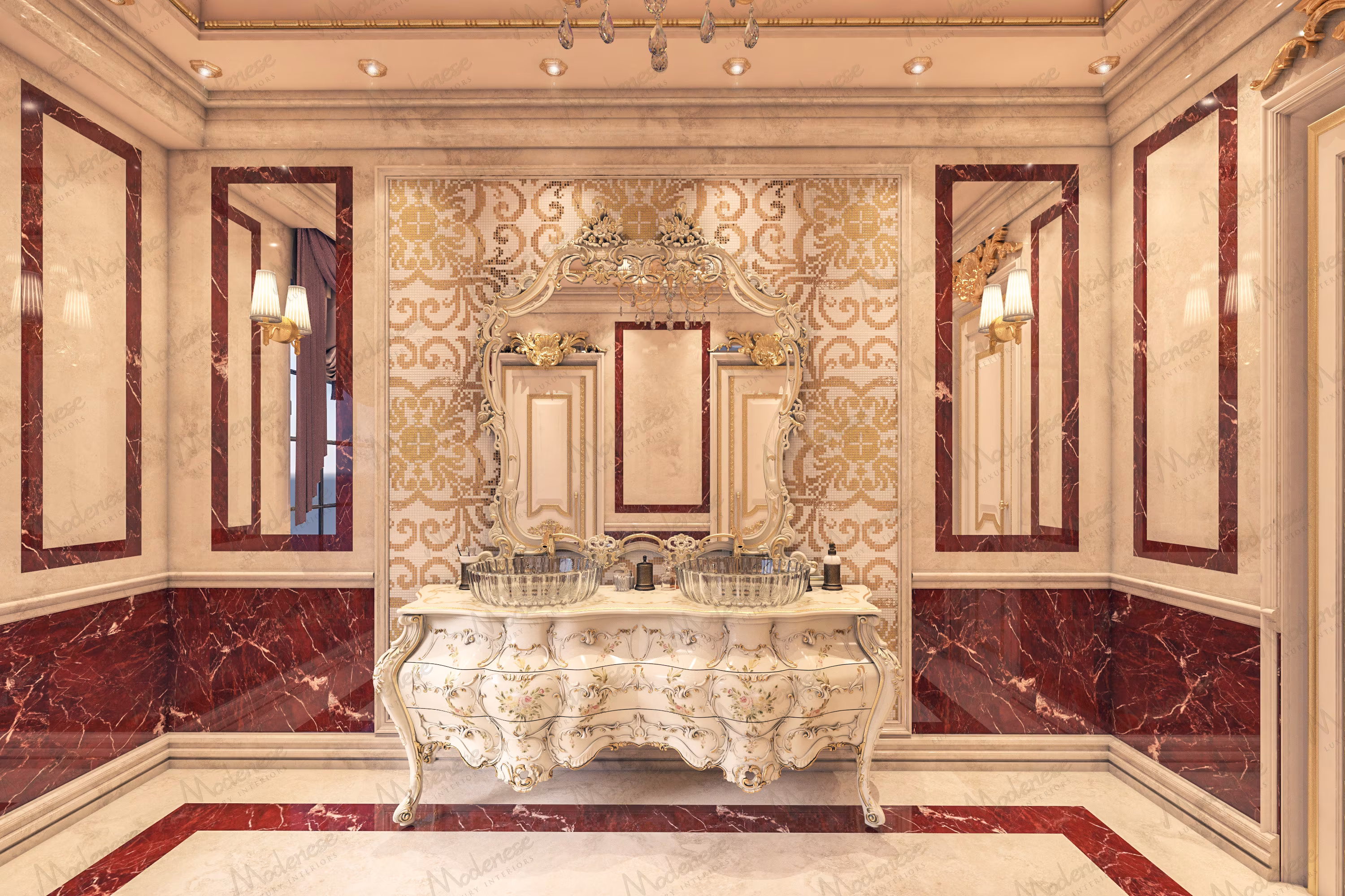 Luxury Italian bathroom by Modenese Bespoke
