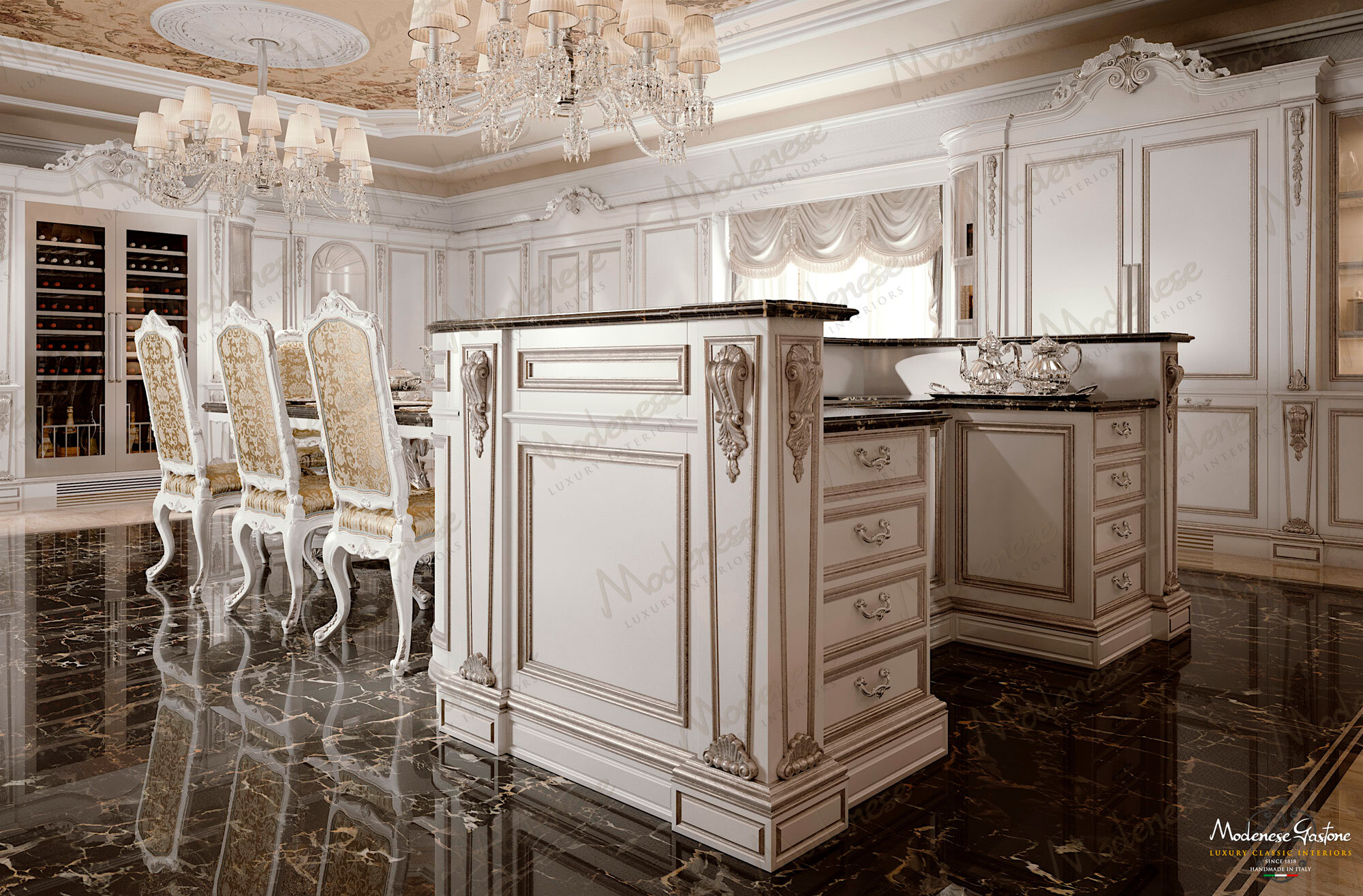 Deluxe Italian Classic Kitchen in Miami by Modenese Bespoke - image 02
