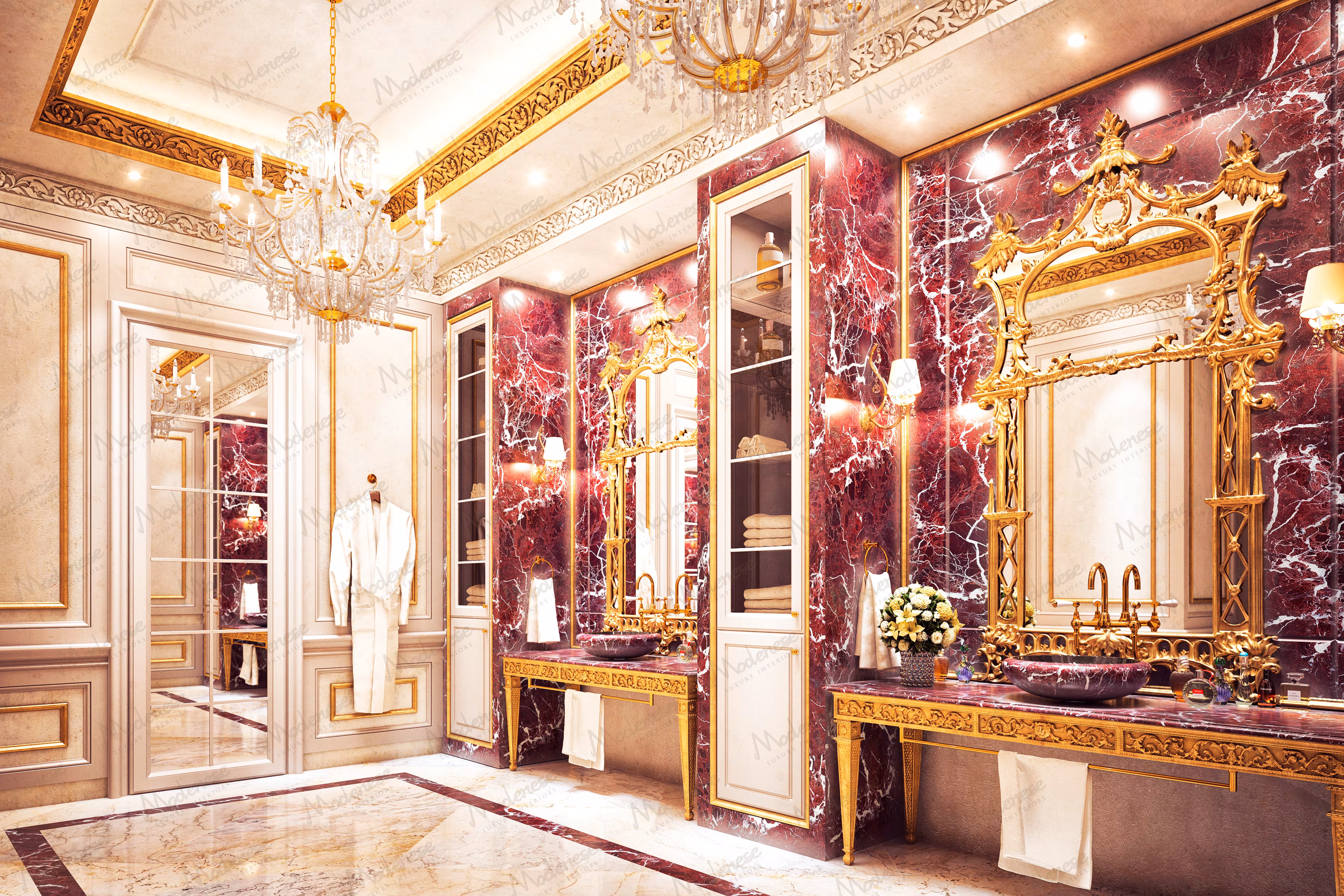 Luxury Italian bathroom by Modenese Bespoke