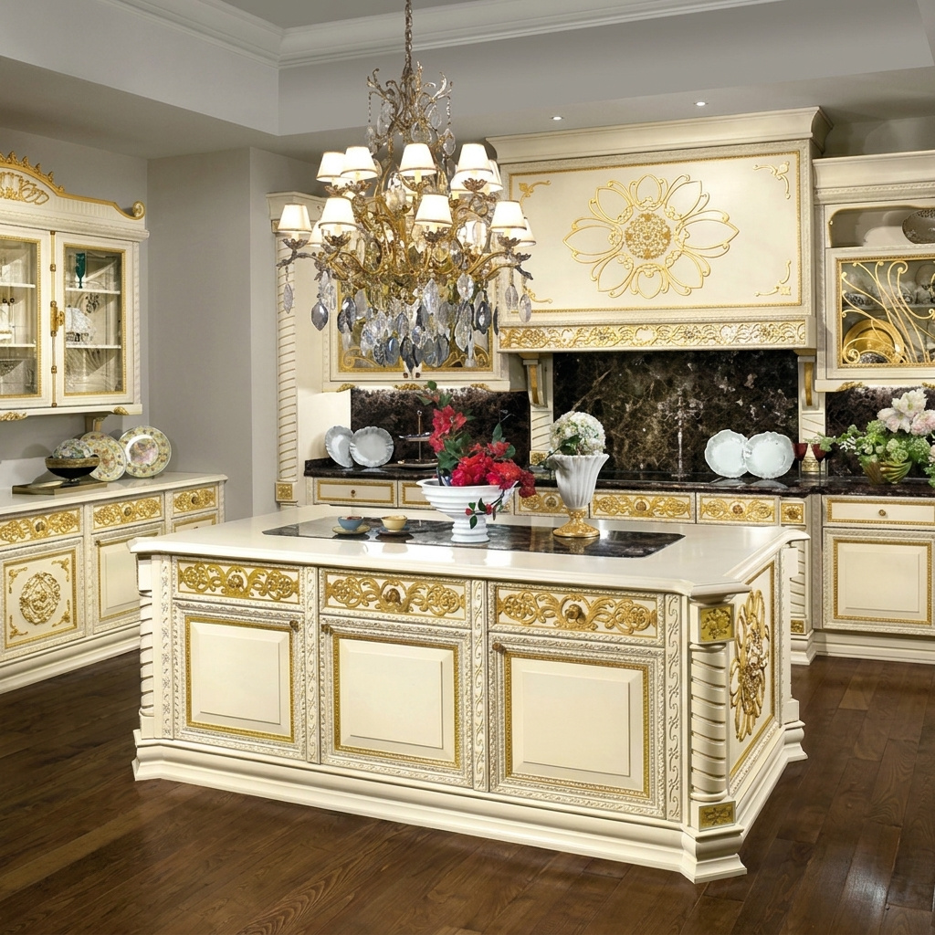 Belle Époque: Bespoke Classic Luxury Kitchen by Modenese Bespoke - image 02