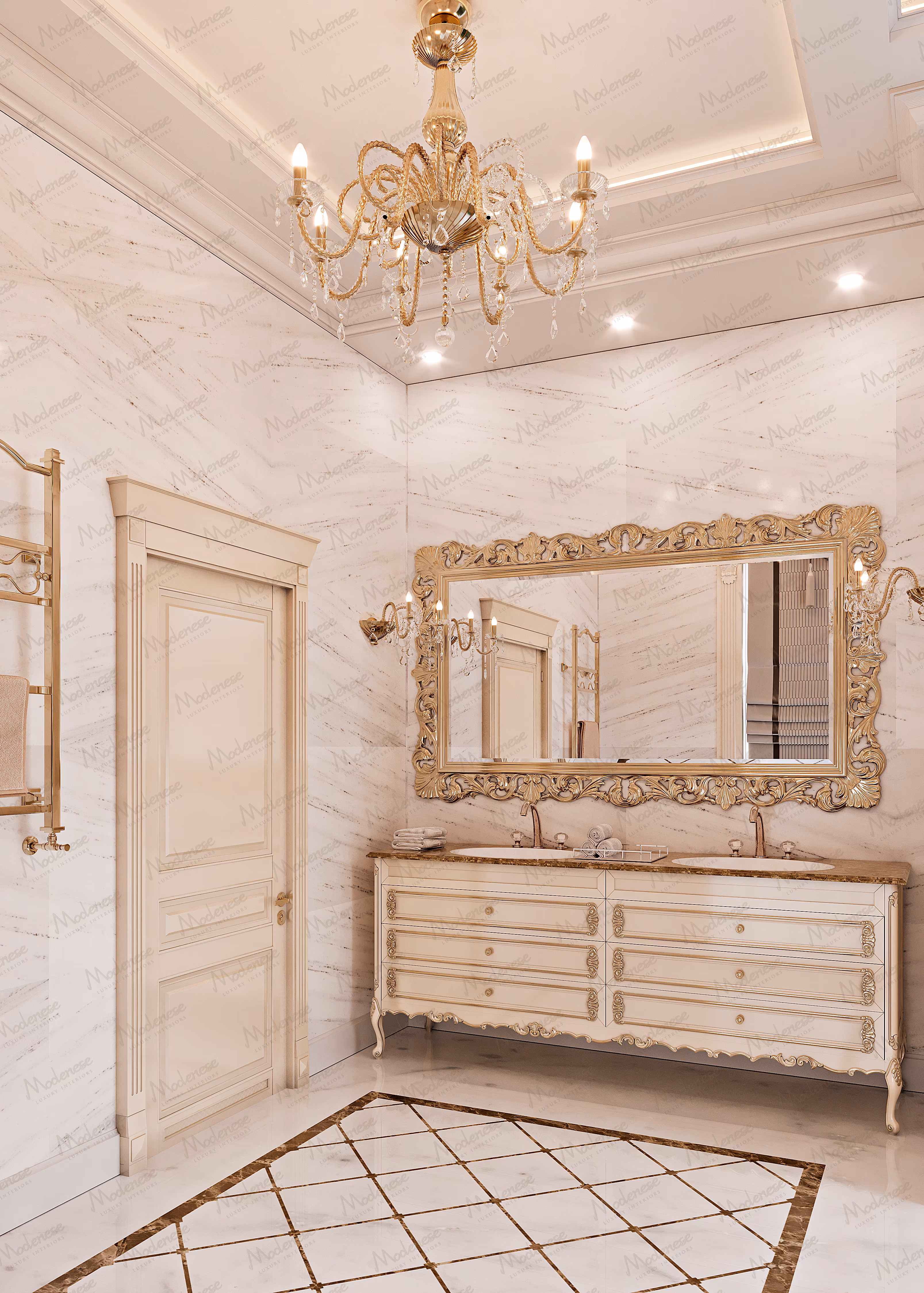 Luxury Italian bathroom by Modenese Bespoke