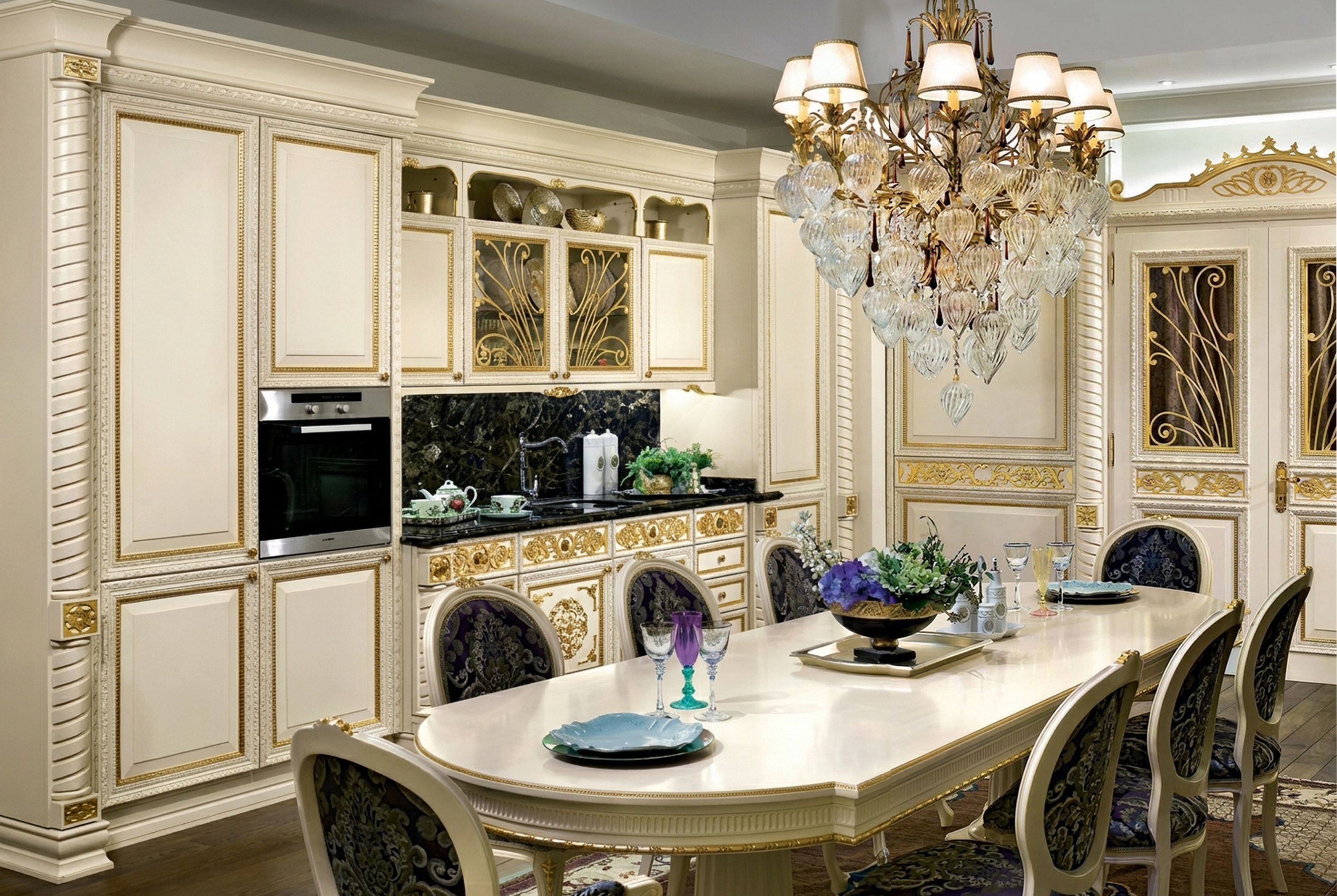 Belle Époque: Bespoke Classic Luxury Kitchen by Modenese Bespoke - image 03