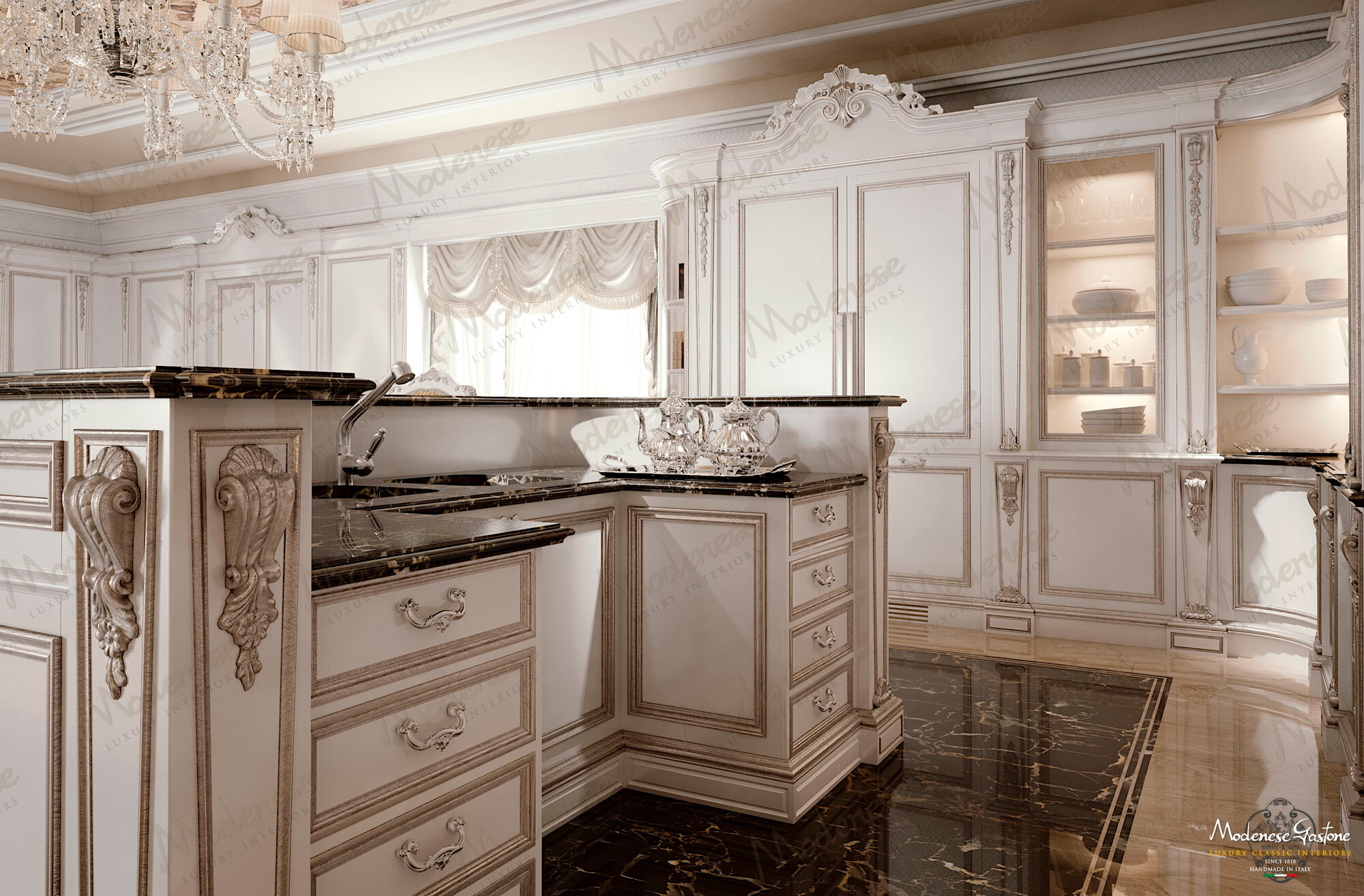 Deluxe Italian Classic Kitchen in Miami by Modenese Bespoke - image 05