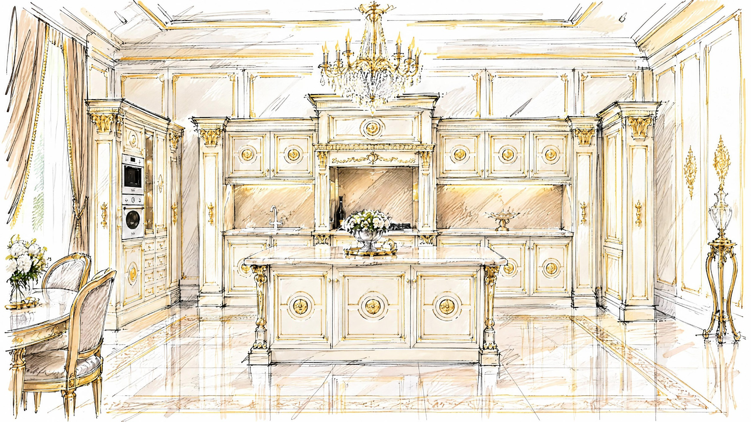 مشروع مطبخ Regalia الفاخر في لاغوس، نيجيريا by Modenese Bespoke - image 03
