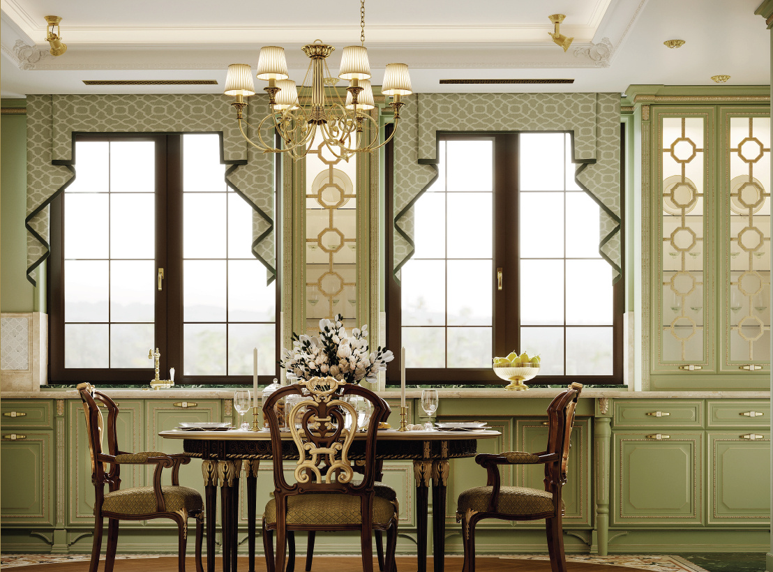 Hamptons: Bespoke Sage Green Classical Kitchen by Modenese Bespoke - image 04