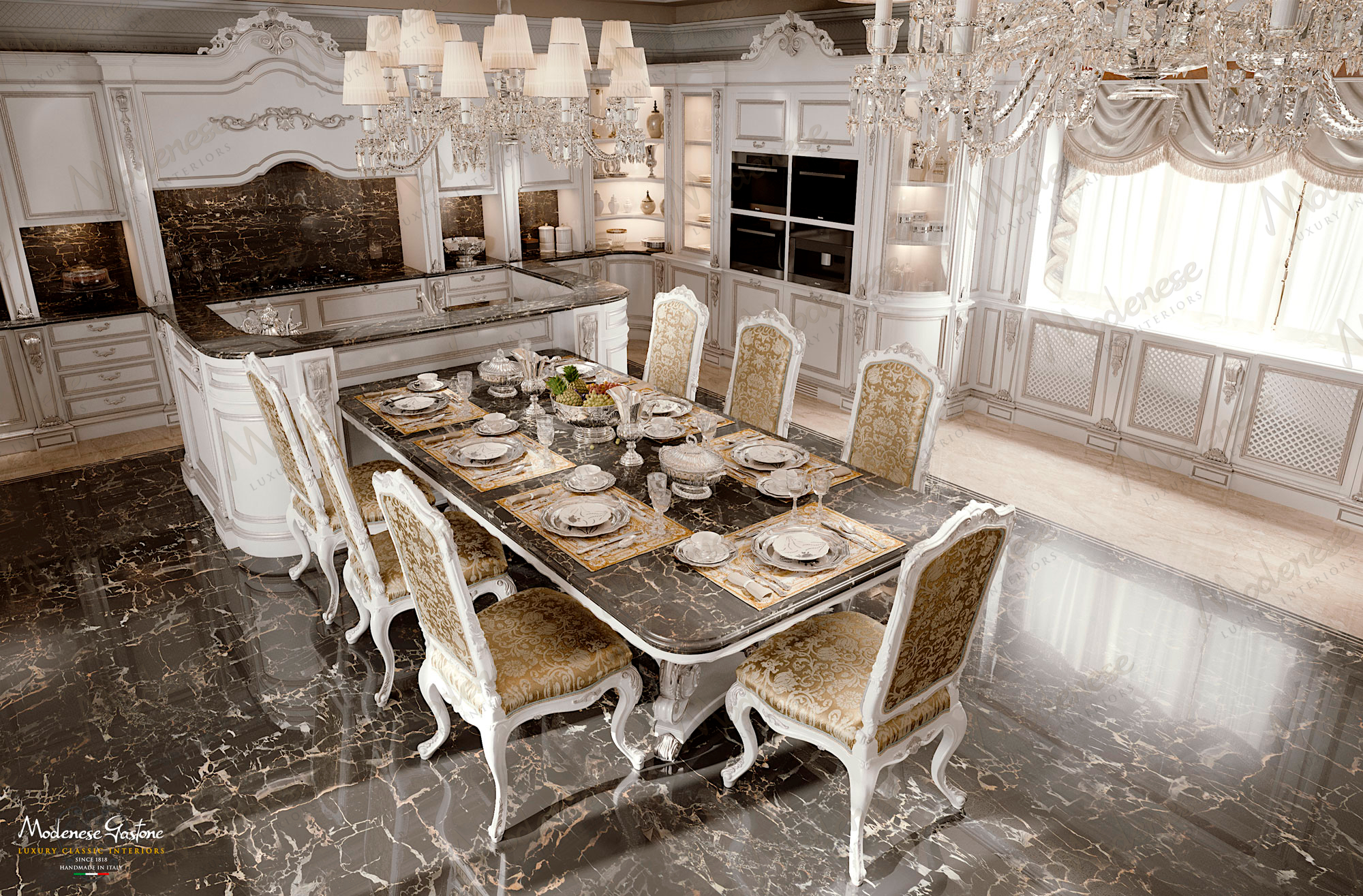Deluxe Italian Classic Kitchen in Miami Deluxe Italian Classic Kitchen in Miami by Modenese Bespoke - image 01