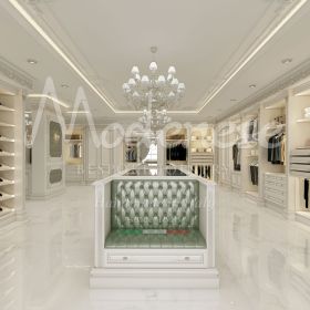 high end custom made walk-in closet