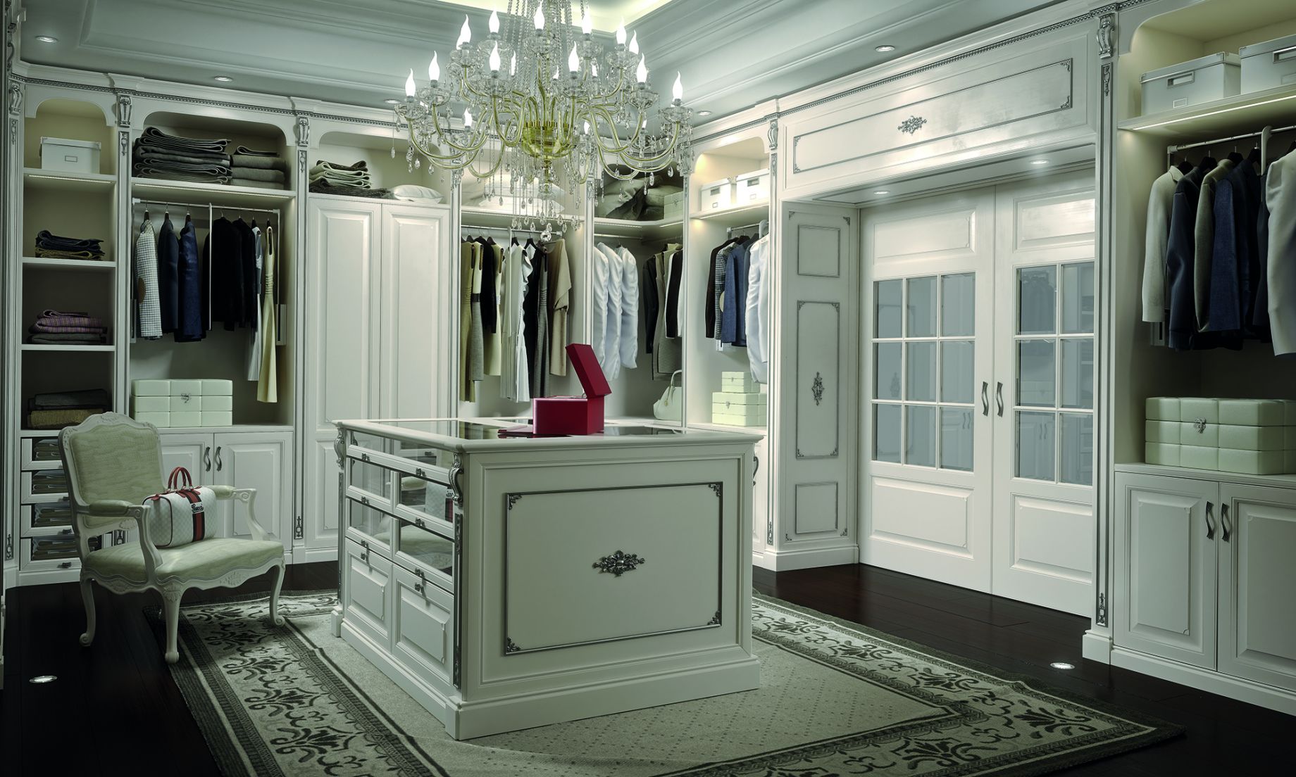 high end walk in closets