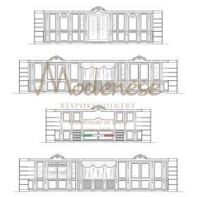 تصميم أنيق كونترتوب المطبخ