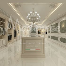خزانة ملابس فاخرة تقليدية مصممة في إيطاليا