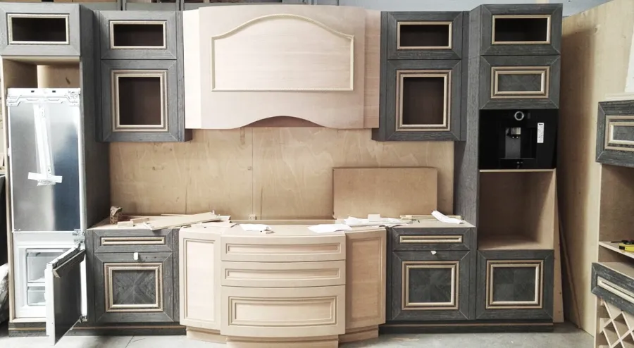 مشروع مطبخ حديث عالي الجودة مصنوع حسب الطلب