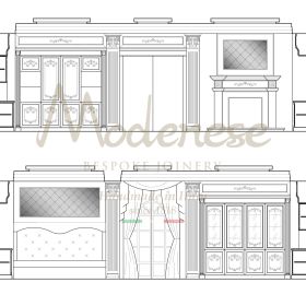 مطبخ فيلا فاخرة تصميم مفصل