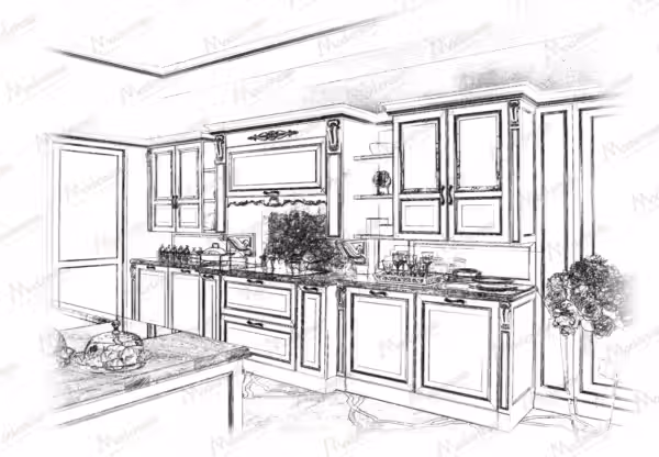 Contemporary Italian kitchen by Modenese Bespoke