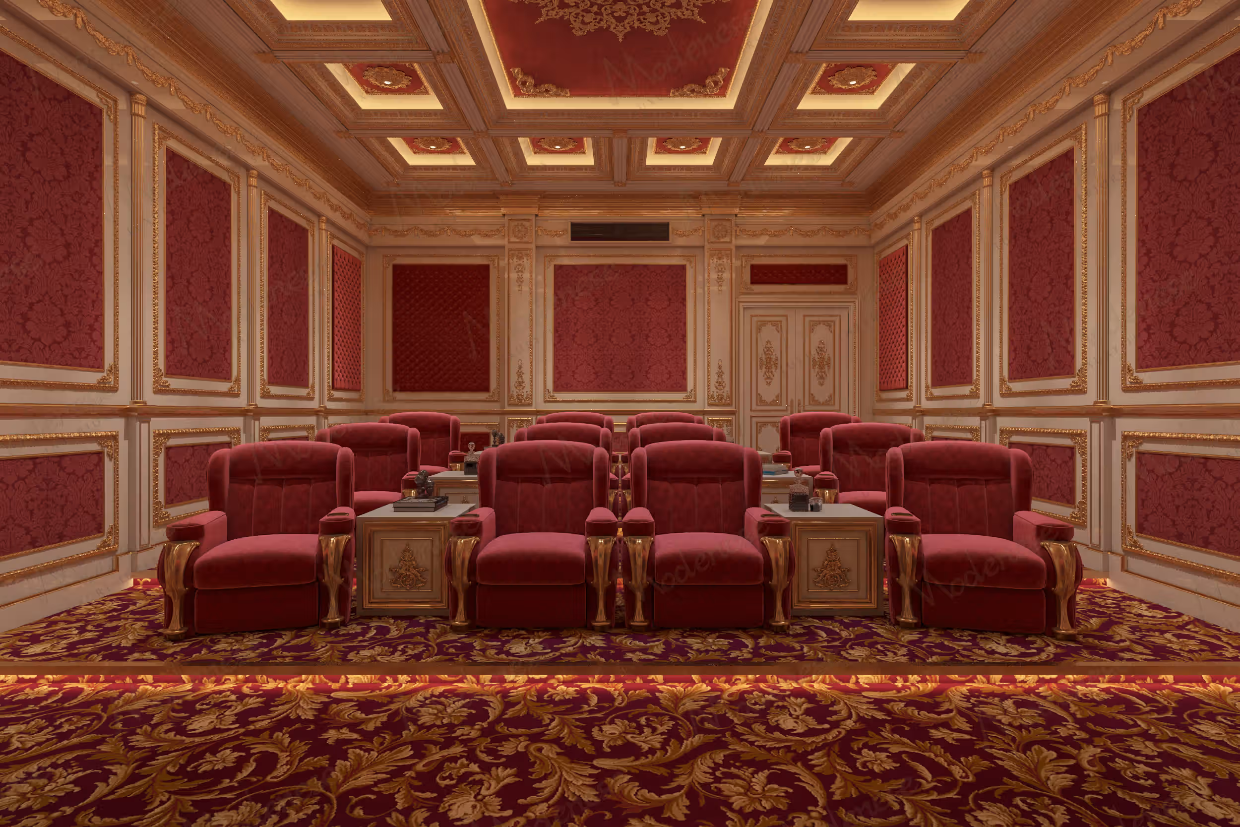 Luxury Italian home cinema in Riyadh by Modenese Bespoke