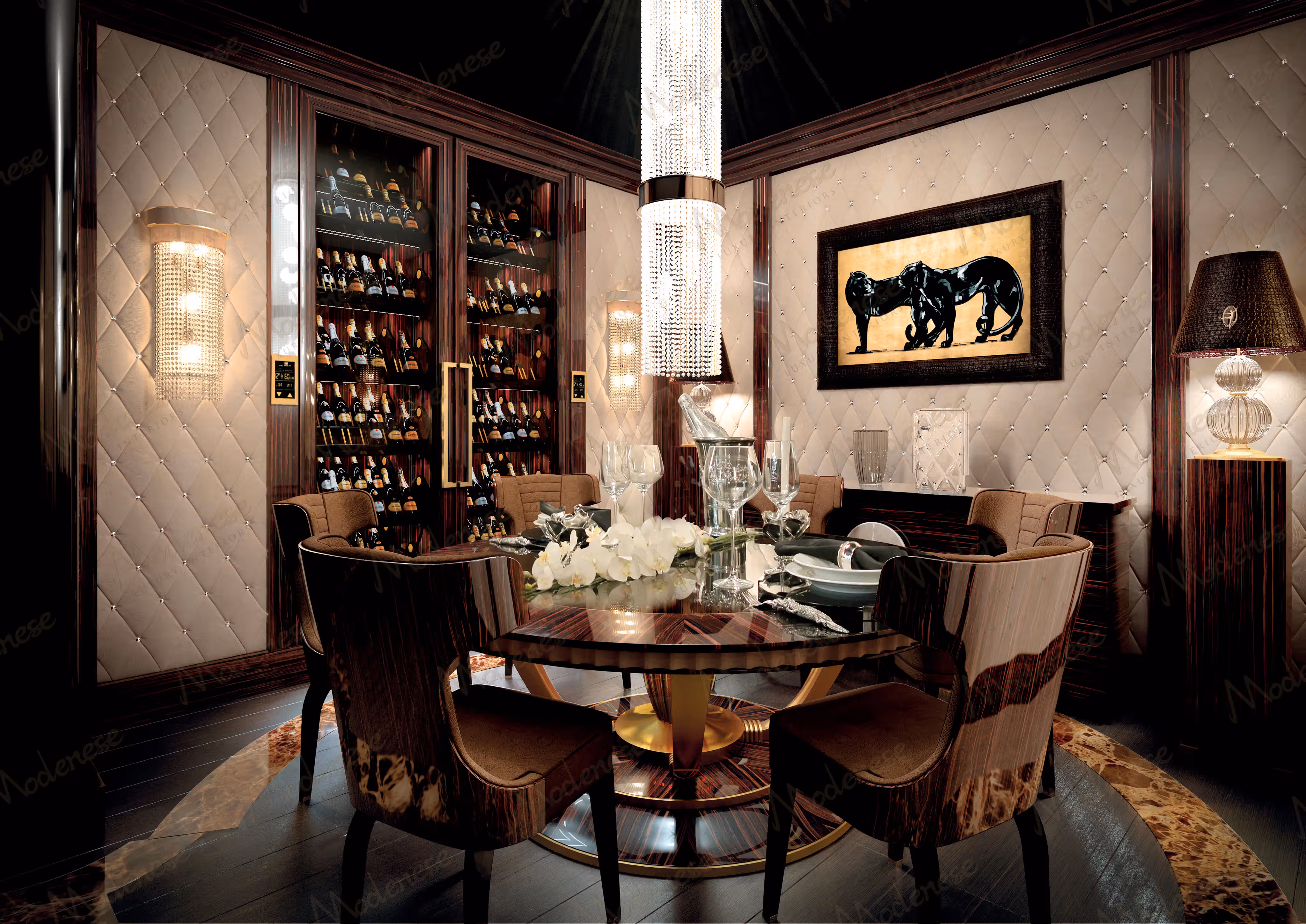 Eclectic Italian kitchen in Doha by Modenese Bespoke