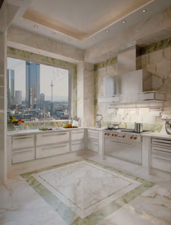 Modern Chic Italian kitchen in New York by Modenese Bespoke