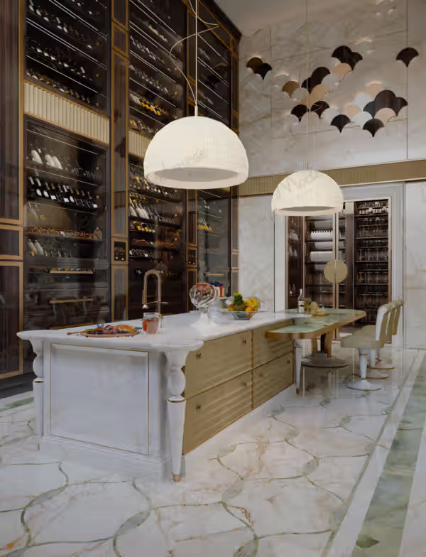 Modern Chic Italian kitchen in New York by Modenese Bespoke