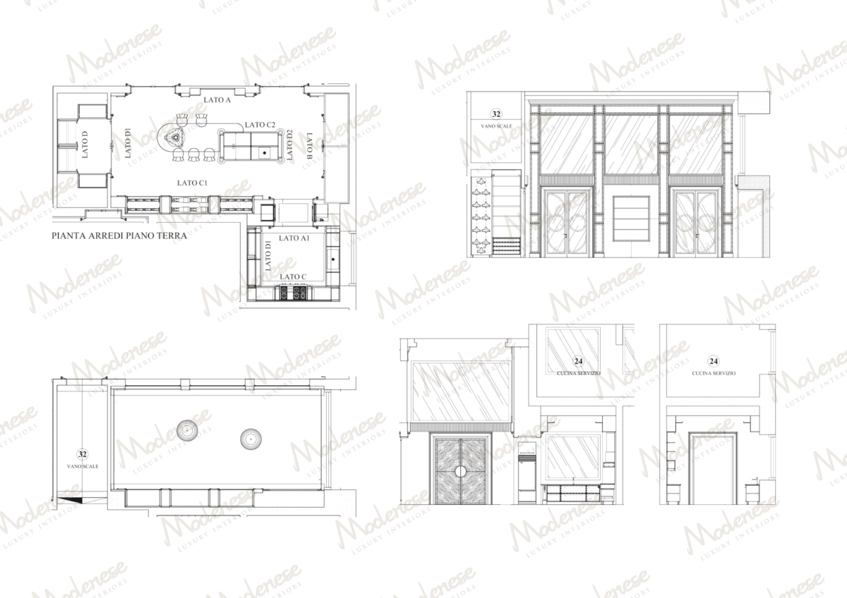 Modern Chic Italian kitchen in New York by Modenese Bespoke