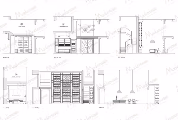 Modern Chic Italian kitchen in New York by Modenese Bespoke
