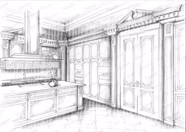 Romantic Italian kitchen by Modenese Bespoke