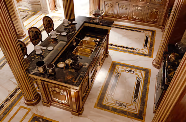 Royal Italian kitchen by Modenese Bespoke