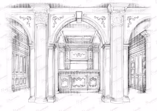 Royal Italian kitchen by Modenese Bespoke