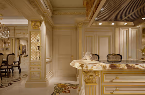 Traditional Chic Italian kitchen by Modenese Bespoke