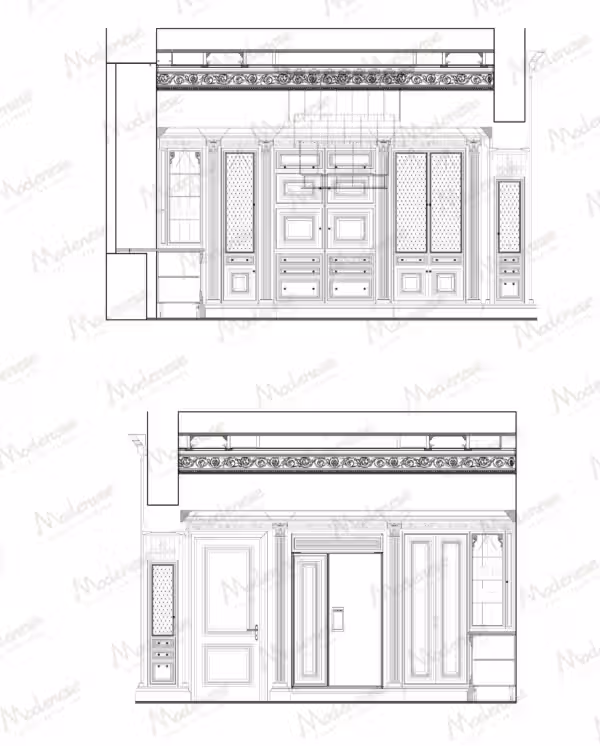Traditional Chic Italian kitchen by Modenese Bespoke