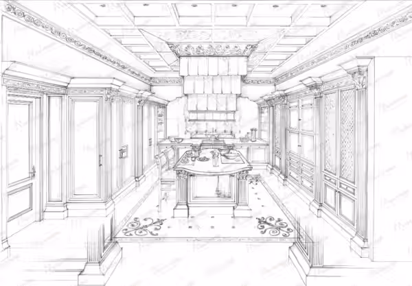 Traditional Chic Italian kitchen by Modenese Bespoke
