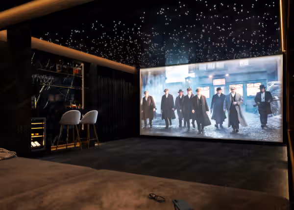 Luxury Italian home cinema in Dubai by Modenese Bespoke