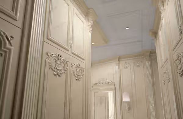 Baroque Italian walk-in closet by Modenese Bespoke