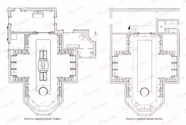 Modern Luxury Italian walk-in closet by Modenese Bespoke