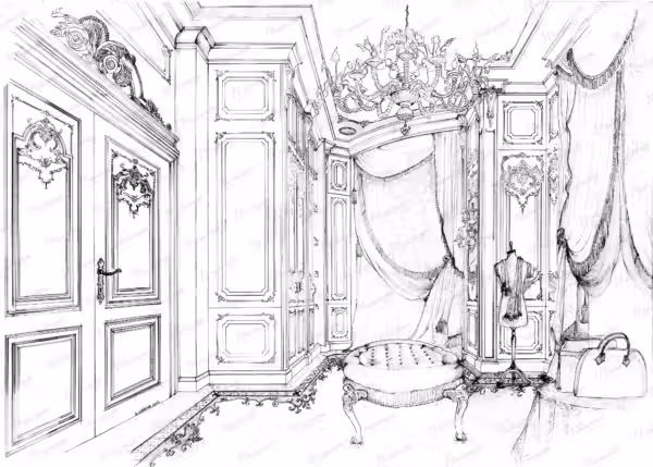 Classic Luxury Italian walk-in closet in London by Modenese Bespoke