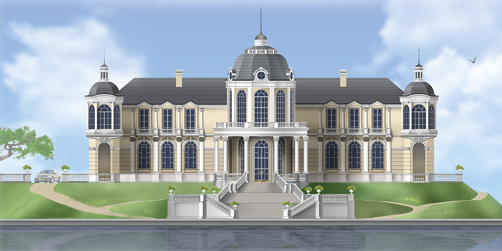 Роскошный дизайн интерьера виллы на заказ