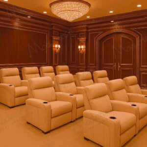 Classic Home Cinema with Custom Seating
