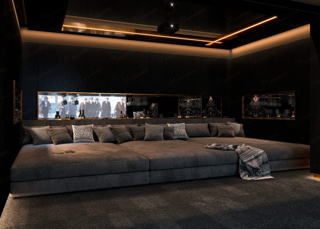 Cinematic Atmosphere and Starry Ceiling Detail