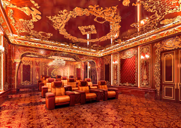 Classical Classic Italian home cinema by Modenese Bespoke