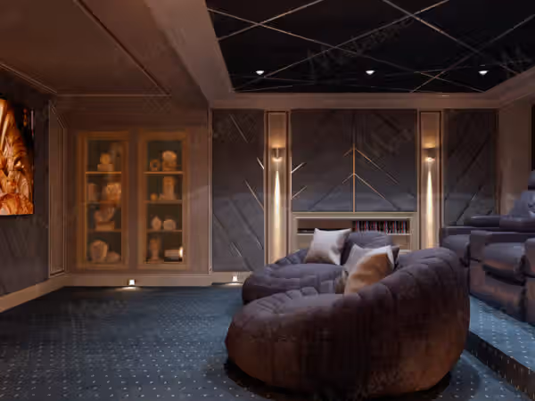 Contemporary Italian home cinema by Modenese Bespoke