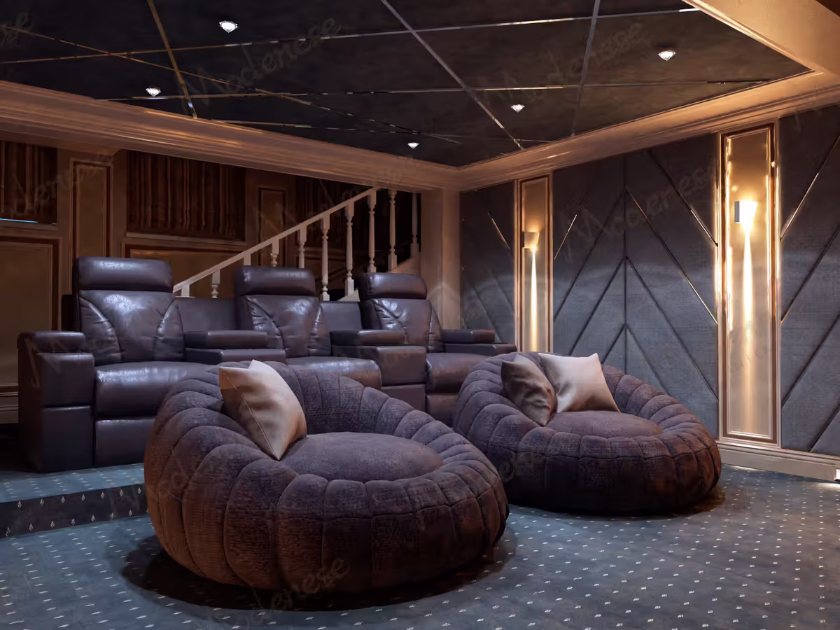 Contemporary Home Theater by Modenese Bespoke