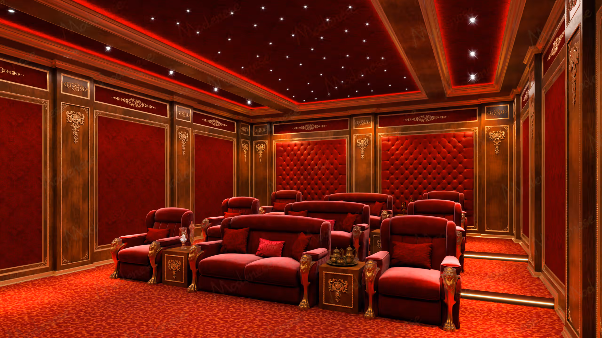 Luxury Italian home cinema by Modenese Bespoke