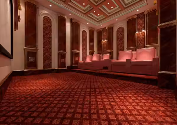 Classic Traditional Italian home cinema by Modenese Bespoke