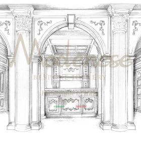 projet de cuisine de villa de luxe