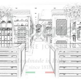 Conception exclusive d'armoire de dressing pour les projets de luxe