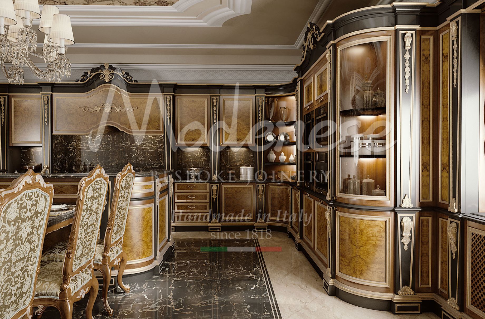 إعداد غرفة الطعام الإيطالية الرائعة