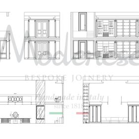 роскошный итальянский гардероб и дизайн шкафа